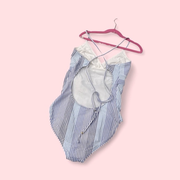 Vineyard Vines Blue and White One Piece with Sweetheart Neckline size XXS - Picture 6 of 8